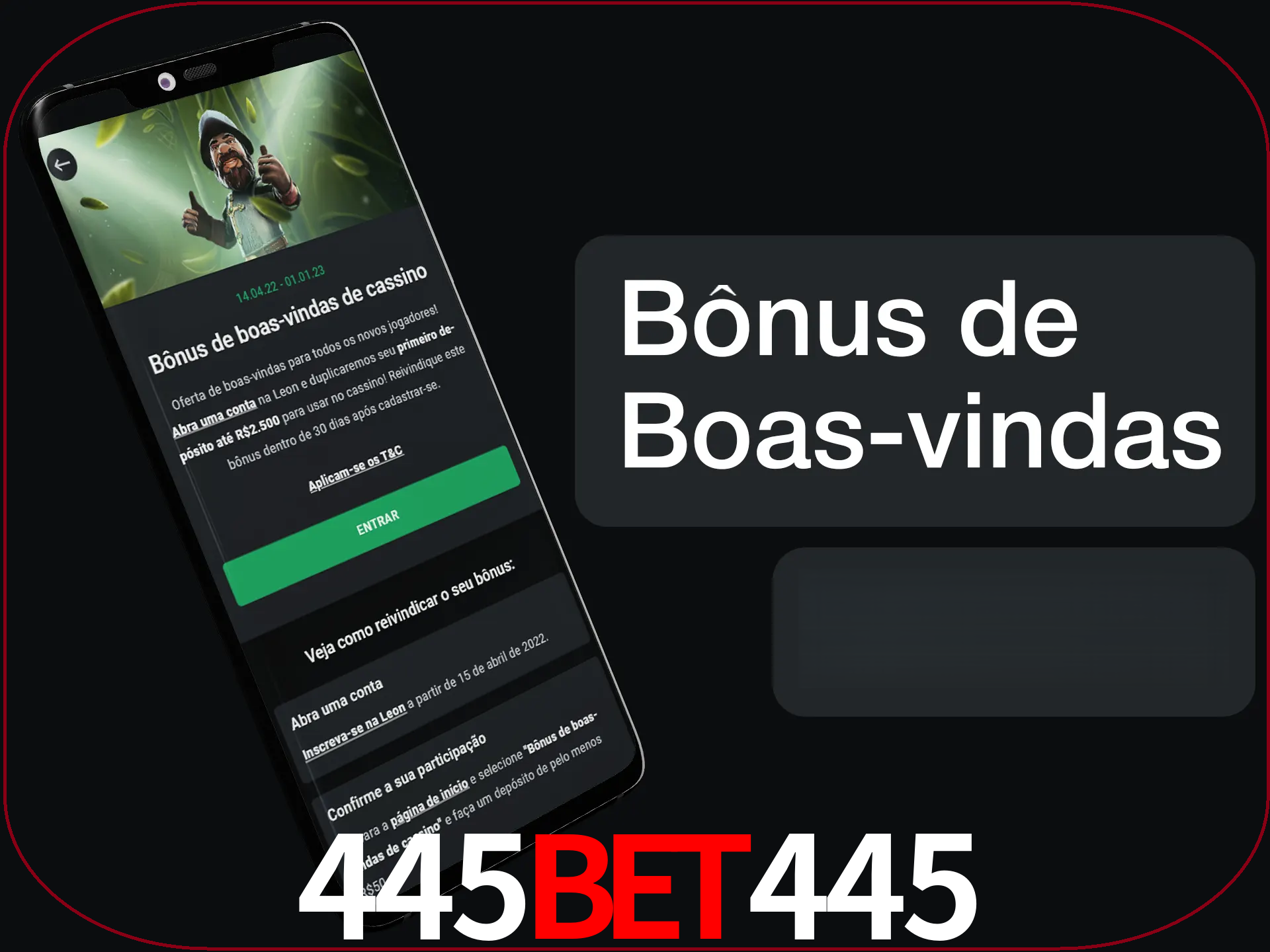 Não se esqueça de usar o bônus de boas-vindas.