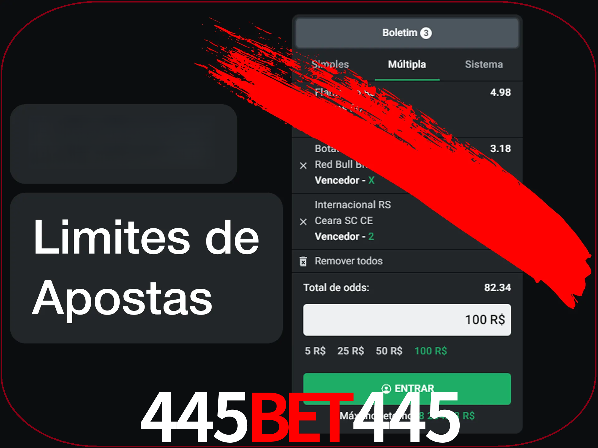 Não faça apostas loucas.